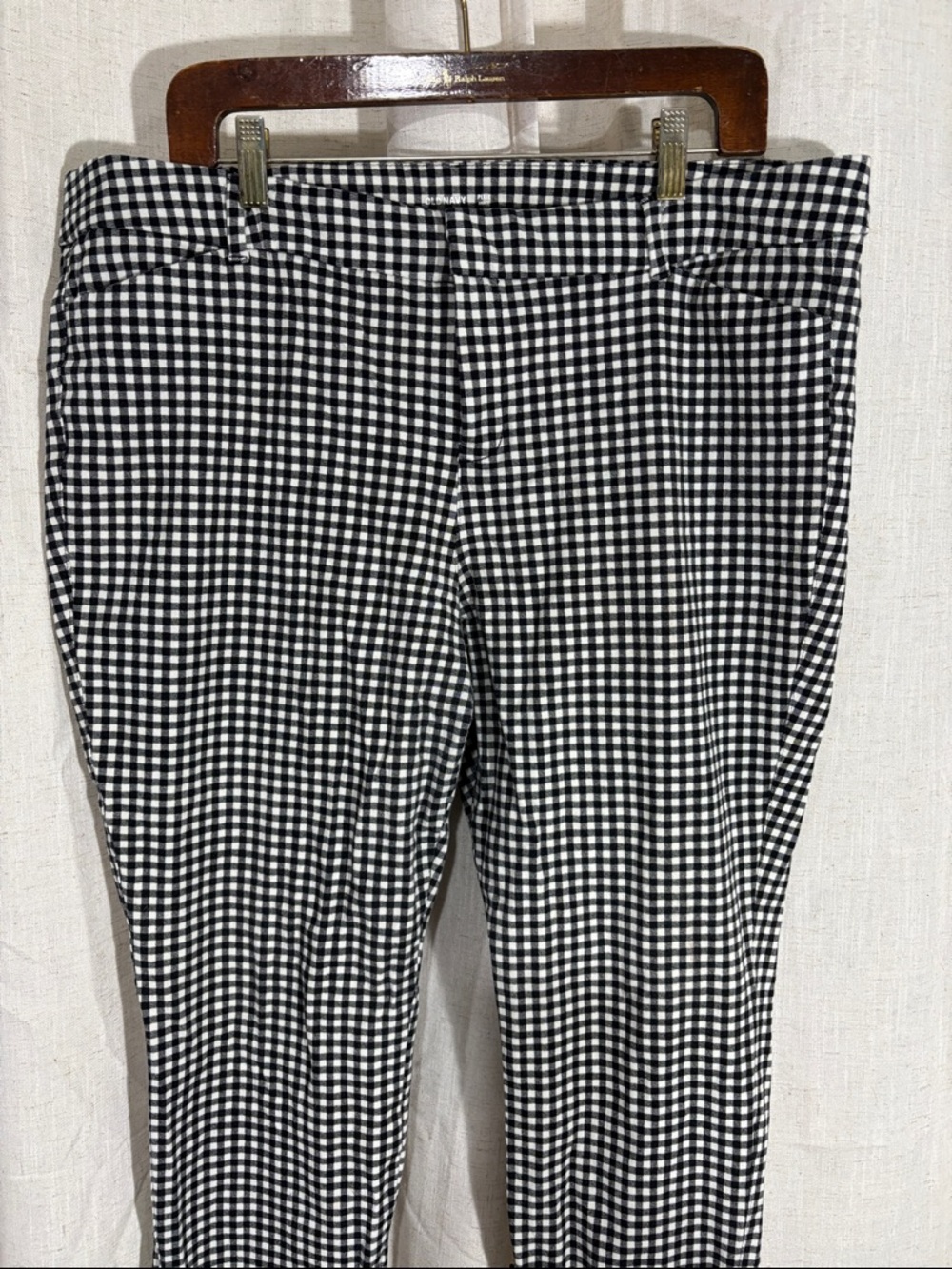 Old Navy Black and White Gingham Picie Pants